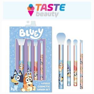 Taste Beauty X Bluey 4-PC Cosmetic Brush Set